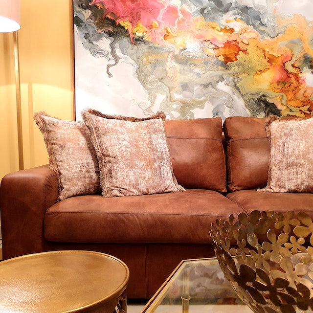 A leather sofa picture